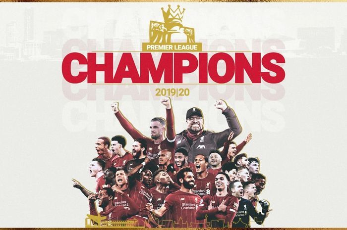 Gelar pertama Liverpool di era Premier League. Gambar: Twitter/LFC