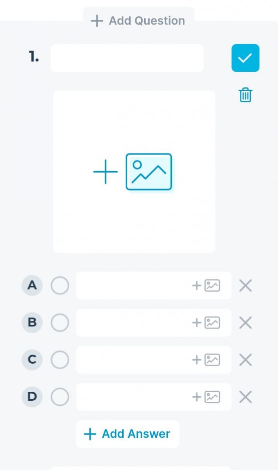 Gambar 6. Form untuk soal pilihan ganda | Socrative.com