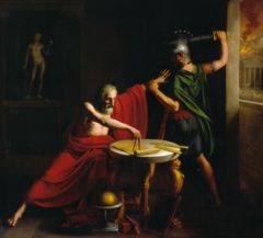 The Death of Archimedes tahun 1815 by Thomas Degeorge. (Foto: Istimewa).