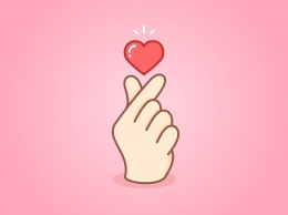 Finger Heart by Marc Louis Rosario (dribbble.com)