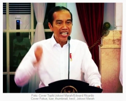 Gambar ilustrasi presiden Jokowiu marah besar. Capture dari : CNBCIndonesia edisi 30 Juni 2020