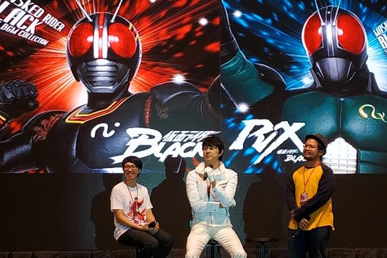 Tetsuo Kurata (Kamen Rider Black dan Kamen Rider Black RX) di Battle of the Toys 2018 (Sumber: asianbeat.com)