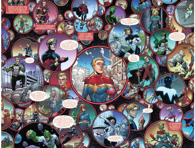 Sedangkan Marvel, belum ada peta resminya karena konsep Infinite Possibilites mempengaruhi unsur Multiverse-nya. Sumber Gambar: marvel.fandom.com