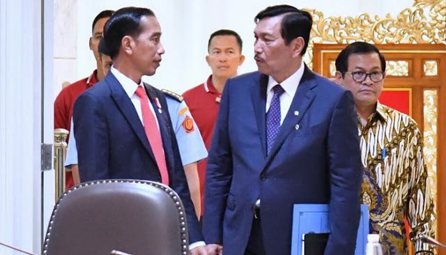 Luhut dan Jokowi. Foto: demokrasi.co.id