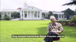 Pak Endang 'Sang Penjaga Istana Bogor' salah satu konten channel Presiden Jokowi Dengan viewer terbanyak. (Capture from Youtube).