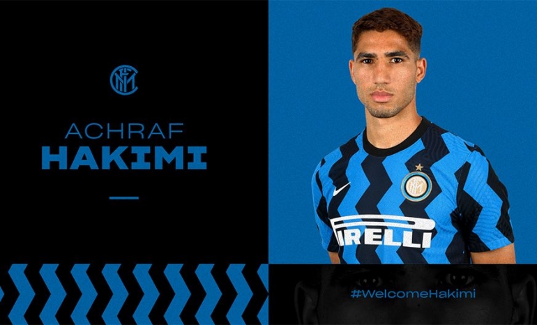 Achraf Hakimi resmi menjadi pemain Inter. Foto: Inter.it