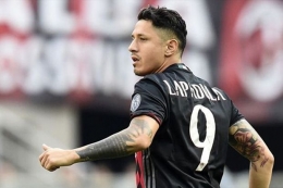 Deskripsi : Gianluca Ladapula nomor 9 AC Milan I Sumber Foto : Jawa Pos