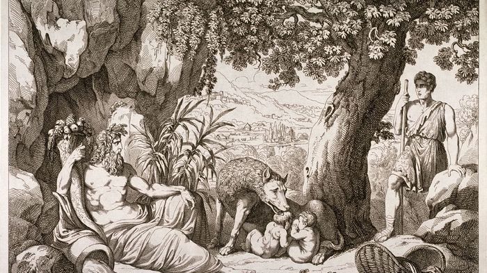 Remus dan Romulus, anak kembar yang disusui serigala. (Foto: Istimewa/https://art.famsf.org/).