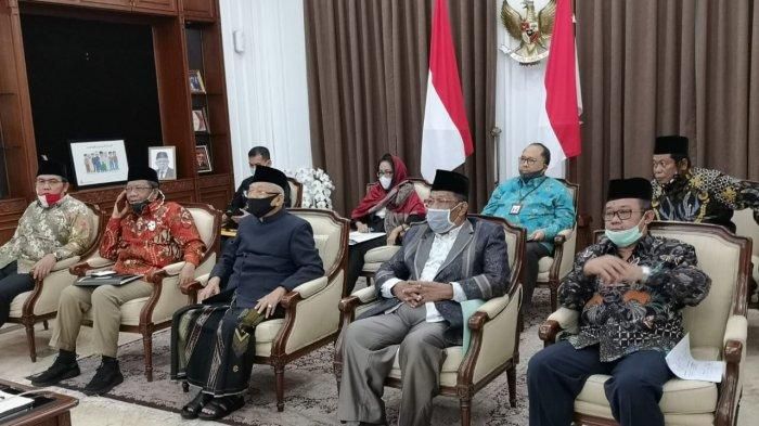 Wapres Ma'ruf Amin Bertemu Pengurus MUI, NU, dan Muhammadiyah Membahas Penundaan RUU HIP (tribunnews.com) 