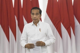 Presiden Indonesia, Joko Widodo (Jokowi). (Sumber foto: ANTARA FOTO/Hafidz Mubarak A via Kompas.com)