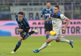 Pertemuan antara Inter vs Atalanta di Giuseppe Meazza pada 11 Januari 2020 di Milan, Italia. (Foto: Getty Images)