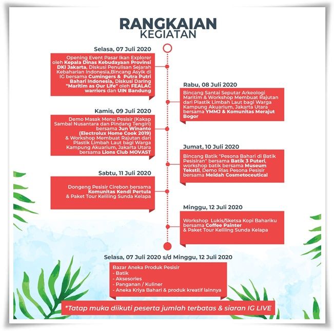 Jadwal acara 7-12 Juli 2020 (Dokpri)