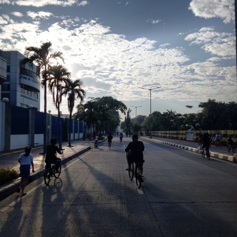 Para Pesepeda di Jl.Danau Sunter | Sumber: Dok_Pribadi