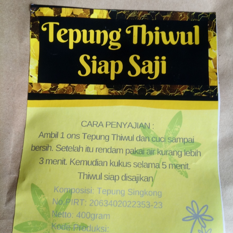 Tepung Tiwul Instan. Dokpri