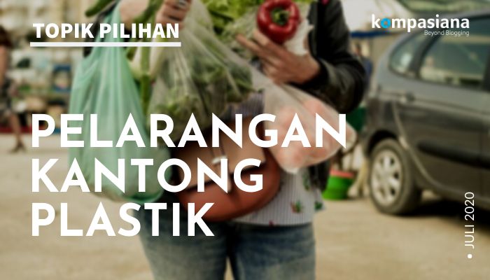 ilustrasi pelarangan kantong plastik diolah dari shutterstock via kompas.com