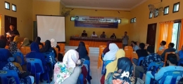 Foto : Acara Pembukaan Pelatihan IST eDMC-19 dan eHDW terhadap perangkat gampong dan KPM di Aula Kantor Camat Blangpidie, Rabu (08/07/2020)*