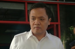 Habiburokhman di Kantor DPP Gerindra, Jakarta, Rabu (8/11/2017)(Kompas.com/YOGA SUKMANA)