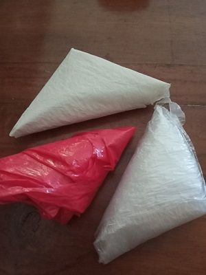 dokumen pribadi: kantong plastik dilipat