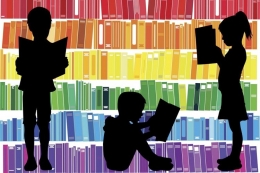 Ilustrasi buku, anak, dan perpustakaan. (sumber: Thinkstocks/SYNTIKA)