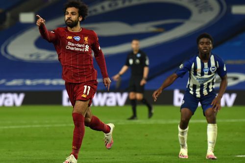 Mohamed Salah mencetak dua gol ke gawang Brighton (Foto Premierleague.com)