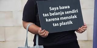 Gerakan Menolak Tas Plastik. Sumber VoiceMalang