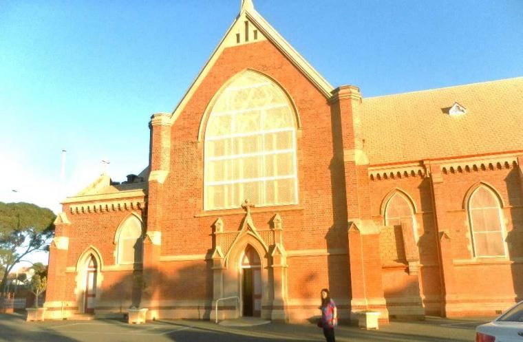 Ket foto Gereja Emas di Kalgoorlie(St Mary )/dok pribadi