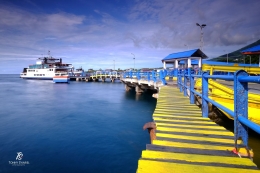 Pelabuhan Feri Bastiong. Sumber: Koleksi pribadi