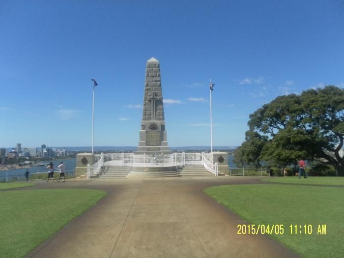 Ket foto :Tugu pahlawan terdapat di Kings Park /dok pribadi