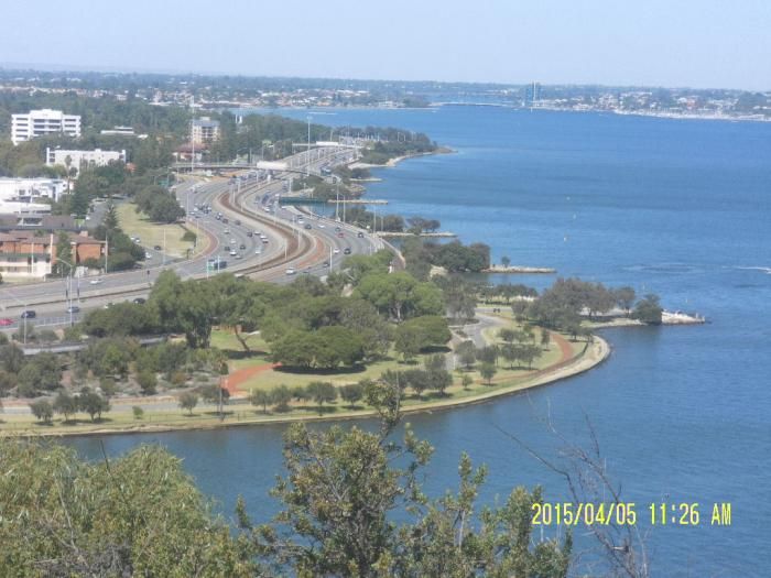 Ket foto :Swan River terlihat dari Kings Park /dok pribadi