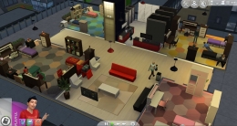 salah satu asrama (screenshot the sims 4)