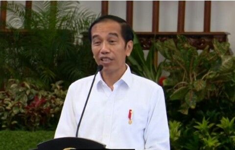 Presiden Jokowi saat Rapat Kabinet tanggal 7 Juli 2020. Foto : www.detikNews.com