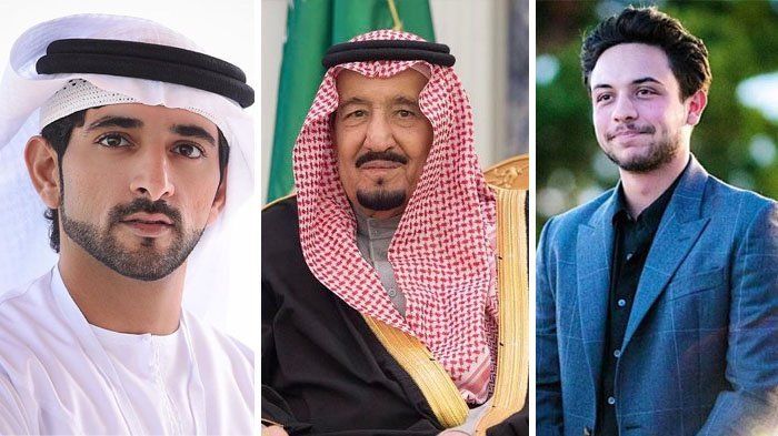 Sheikh Hamdan, Raja Salman dan Pangeran Hussein I Gambar : Kolase Tribunnews