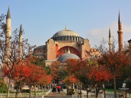 Empat Minaret Hagia Sophia. Sumber: Koleksi pribadi