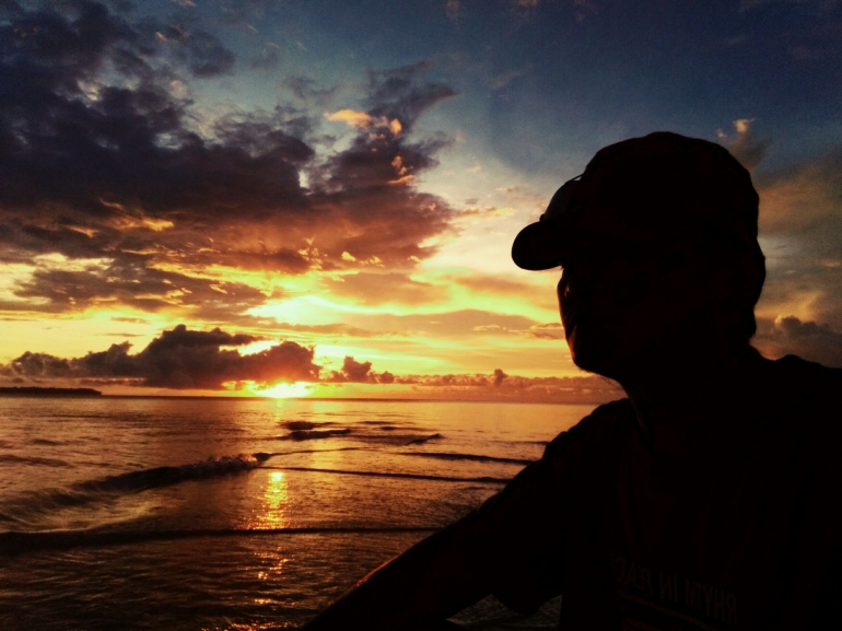 Senja di Pulau Wamar, Kepulauan Aru. Sumber: Dok. Pribadi