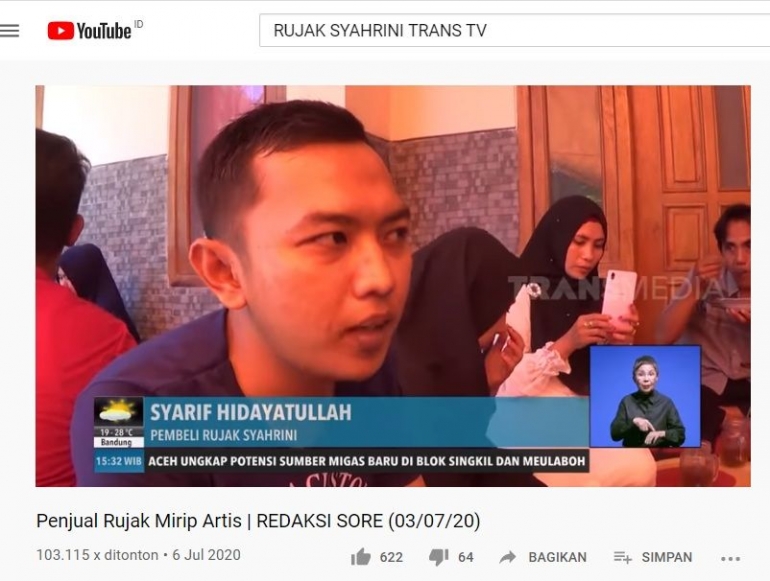 Rujak Syahrini Tayang di TRANS TV. Foto: Istimewa