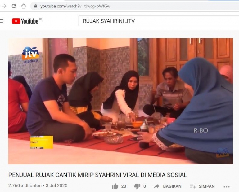 Rujak Syahrini Tayang di JTV. Foto: Istimewa