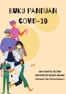 Cover Buku Panduan Covid-19 Hasil Produk KKN Tematik Ilpus 2020 Kelompok 3