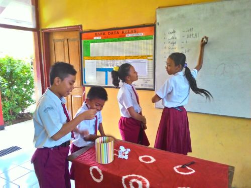 Ilustrasi Pemilihan Perangkat Kelas di hari pertama masuk sekolah (sumber gambar : https://sdn7kampungdalem.wordpress.com)