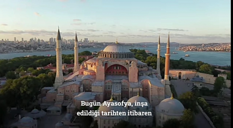 Aya Sophia/Hagia Sophia dari Museum menjadi Masjid di Istanbul (doc Presiden Erdogan Official)