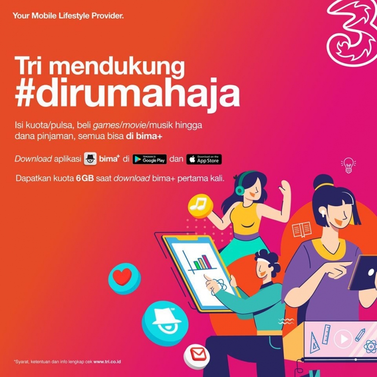 dirumahaja/ official FB Fanpage: 3 Indonesia