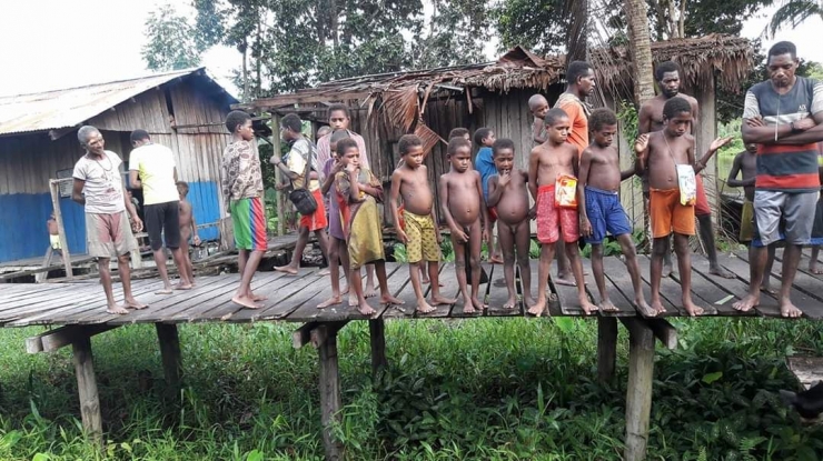 Anak-anak pedalaman Suku Asmat, Papua. Dokpri gnasius Bria