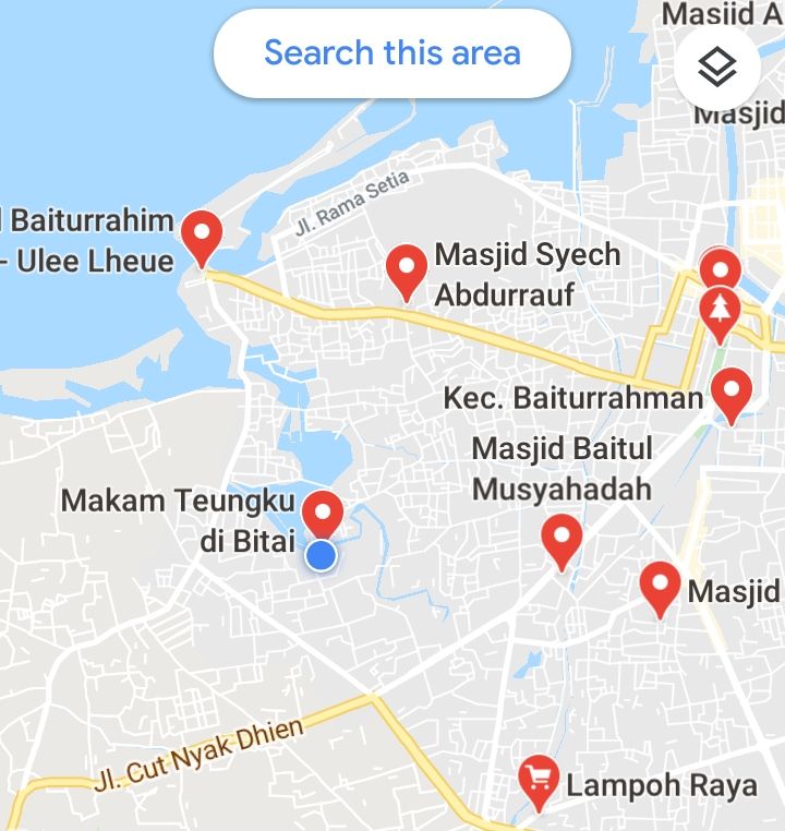 Lokasi Masjid Turki di Bitay (doc Pribadi/google map))