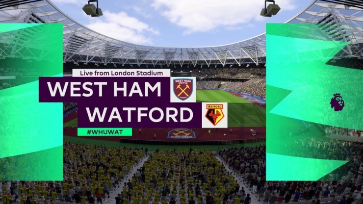 West Ham vs Watford. (Foto: skysports tv)