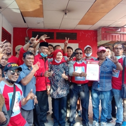 Disambut  relawan Hidayat - Habsa. Doc Pri