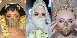 Foto : Konsep Masker Untuk Fashion Pernikahan  Saat Ini (kapanlagi.com)