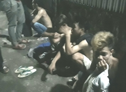 Tiga remaja di BTN Pepabri Kelurahan Bakung Kecamatan Biringkanaya Kota Makassar diamankan petugas saat hendak tawuran, Minggu (19/07/2020) dini