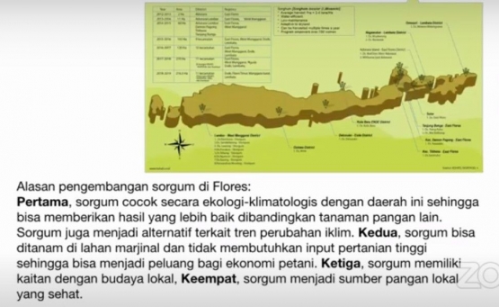 Makalah Ahmad Arif webinar Sorgum oleh Yayasan Kehati, 18 Juli 2020. (Sumber: Makalah Ahmad Arif)