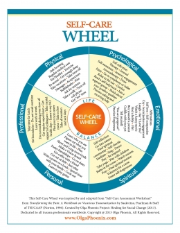 Self-care Wheel. Sumber: OlgaPhoenix.com