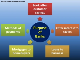 Purpose of Banks. Sumber: economichelp.org
