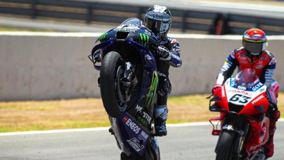 Sebelum Quartararo datang, Yamaha masih berupaya menempatkan Vinales sebagai pembalap terdepan dibandingkan harus berjudi dengan tim satelit. Gambar: Motogp.com